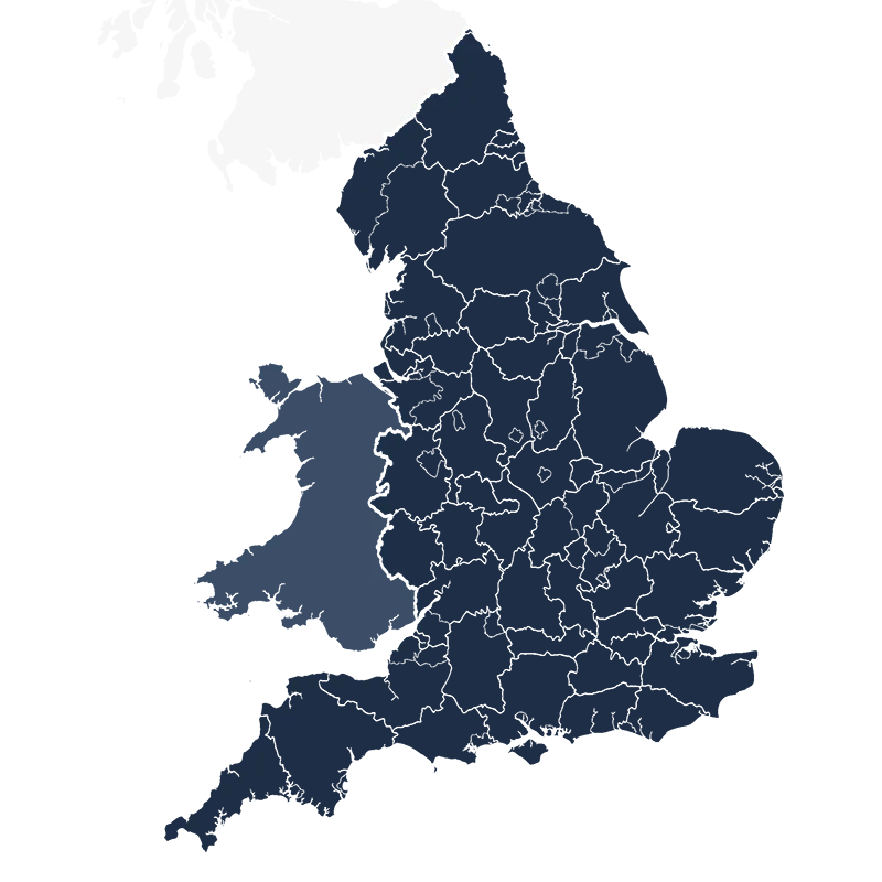 Bosch Service England & Wales Map